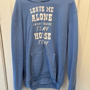 Blue Graphic Hoodie